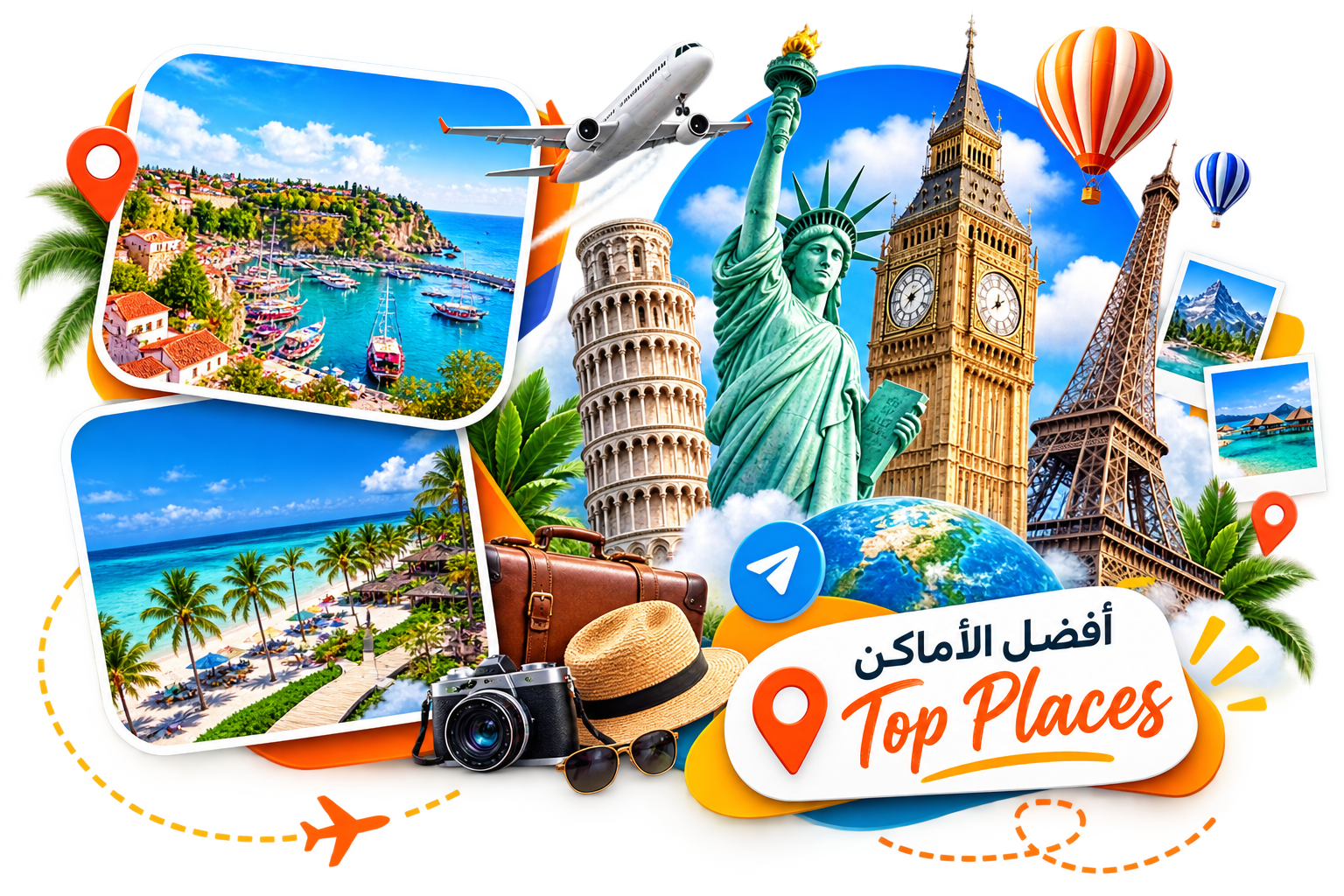 عبر الأماكن - أفضل الأماكن السياحية